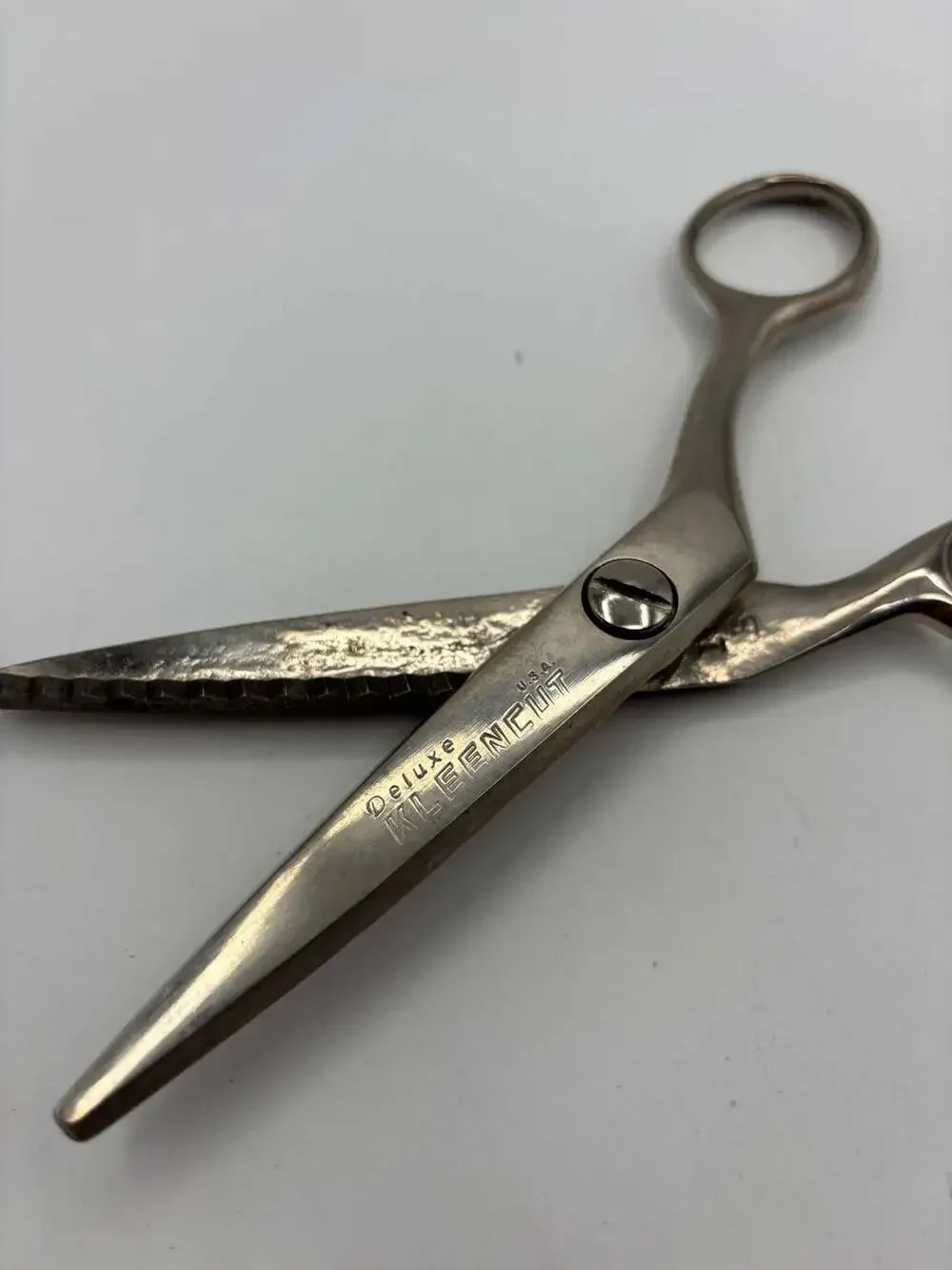Vintage Deluxe Kleencut USA Pinking Shears Sewing Scissors